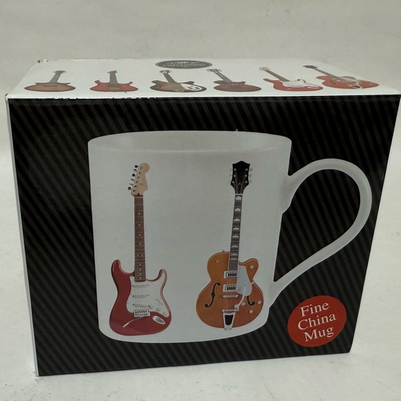 *NIB* Electric Guitar Fine China Mug - Picture 4 of 11
